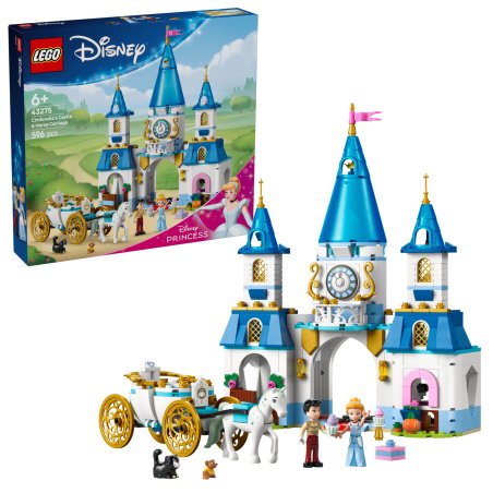 LEGO Disney Princess Cinderellas Schloss und Pferdekutsche 43275