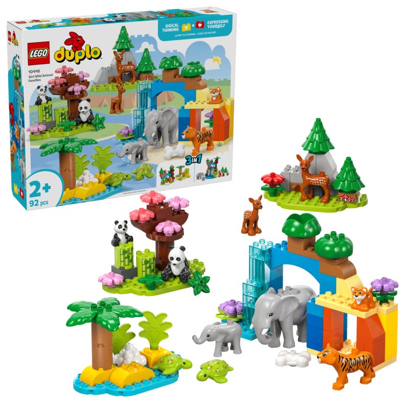 10446 DUPLO Town Wildtier-Familien 3-in-1-Set