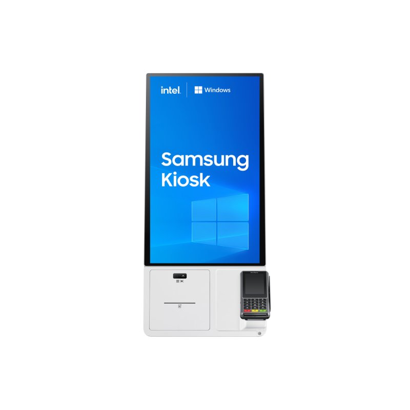 Samsung KM24C-5 Kiosk design 61 cm (24") LED 250 cd/m² Full HD White Touchscreen Built-in processor Windows 10 IoT