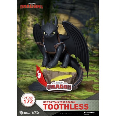 Dragons statuette toothless 14 cm