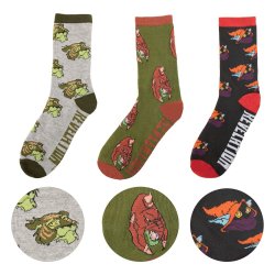 Les Maîtres de l'univers : Révélation Set de 3 chaussettes Cringer & Battle Cat & Orko