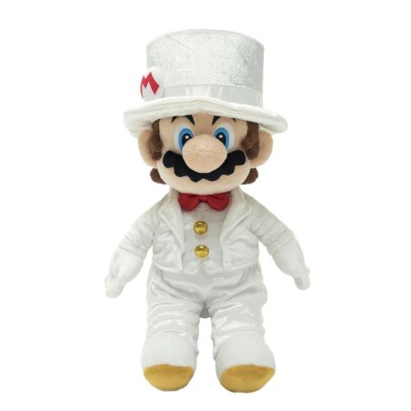 MARIO ODYSSEY - Mario "Tenue de Mariage avec boite" - Peluche 35cm