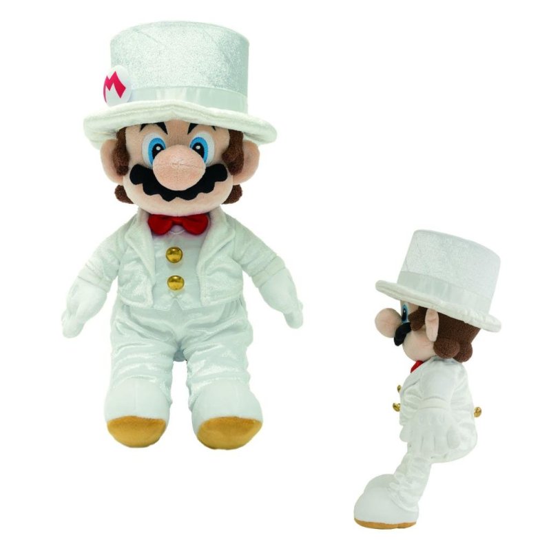 MARIO ODYSSEY - Mario "Tenue de Mariage avec boite" - Peluche 35cm