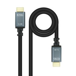 Câble Nanocable Iris 8K HDMI 2.1 M/M 3m (Noir/Gris)