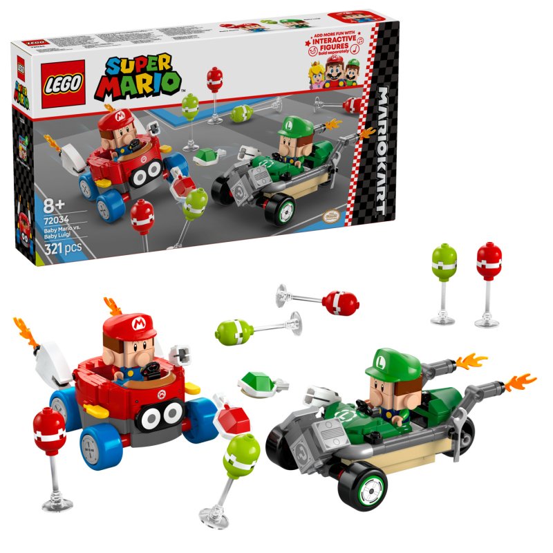 72034 Super Mario - Mario Kart: Baby Mario vs. Baby Luigi