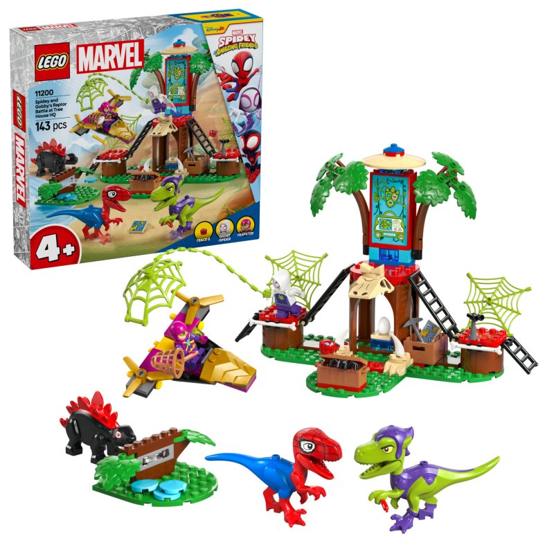 11200 Marvel Spidey und seine Super-Freunde Showdown am Baumhaus: Spidey-Rex vs. Gobby-Raptor