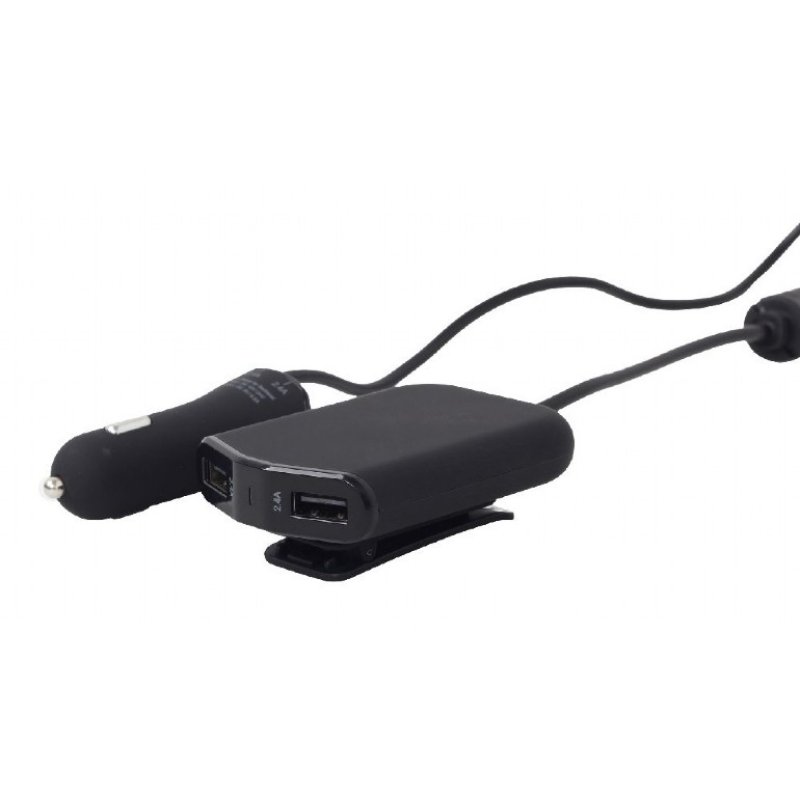 Chargeur Allume Cigare Gembird 4x USB-A 48W (Noir)