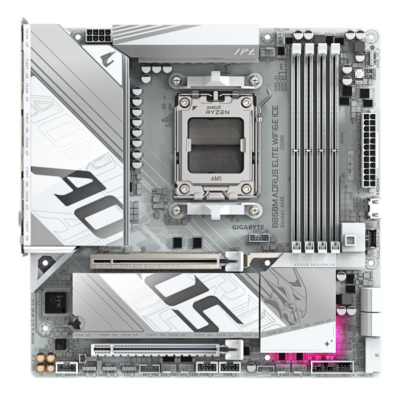 GIGA B850M AORUS ELITE WF6E ICE AM5/DDR5/µATX