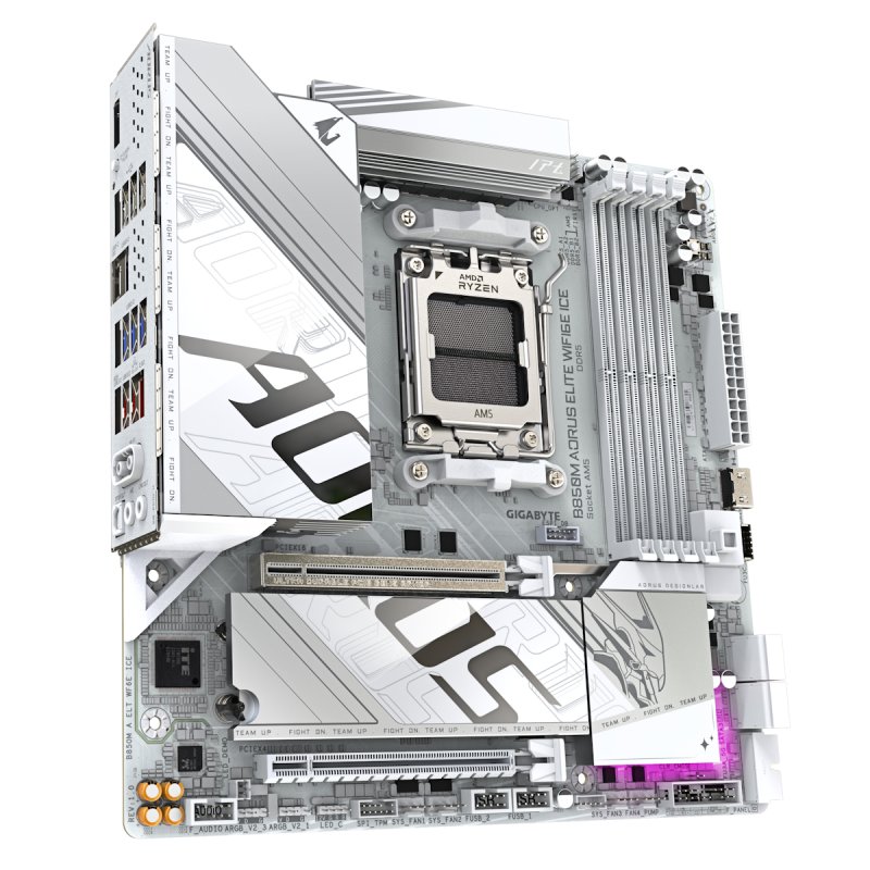 GIGA B850M AORUS ELITE WF6E ICE AM5/DDR5/µATX