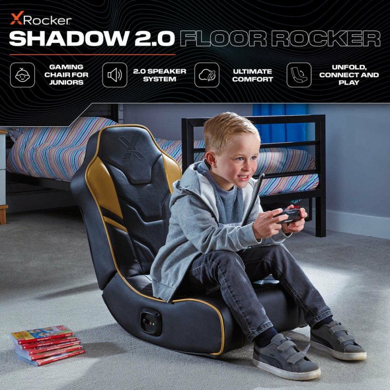XROCKER SHADOW 2.0 FLOOR ROCKER - BLACK/GOLD