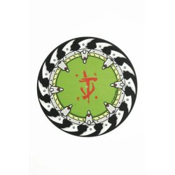 Doom The Dark Ages tapis pour platine vinyle Shield Saw 30 x 30 cm