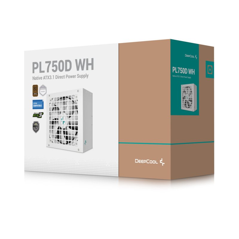 DeepCool PL750D WH power supply unit 750 W 20 4 pin ATX ATX White