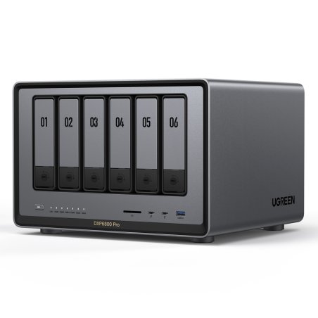 UGREEN NASync DXP6800 Pro 6-Bay NAS 0/6 SATA 0/2 M.2 SSD, 2x 10GbE, 8GB RAM