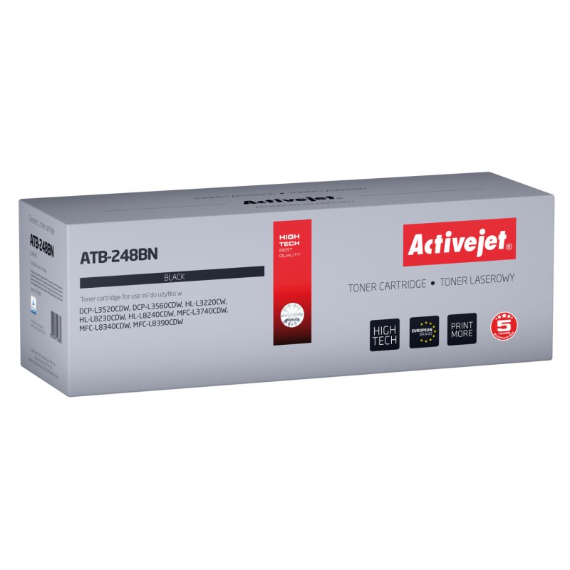 Activejet ATB-248BN toner for Brother printers (replacement Brother TN248BK Supreme 1000 pages black)