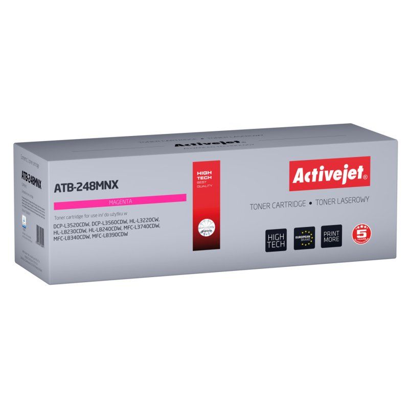 Activejet ATB-248MNX Toner for Brother printers Replacement Brother TN248XLM Supreme 2,300 pages purple)