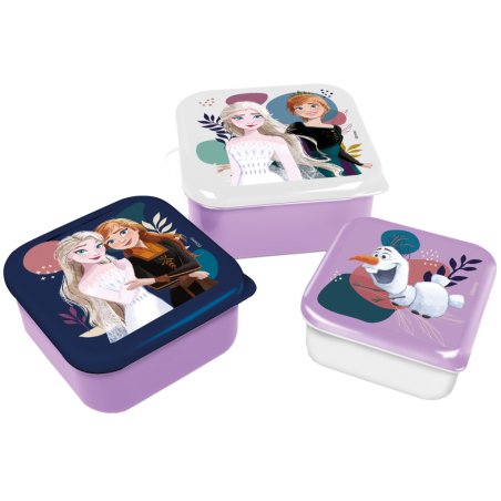 REINE DES NEIGES - Elsa & Anna - Boîtes à Snack - 3 pcs