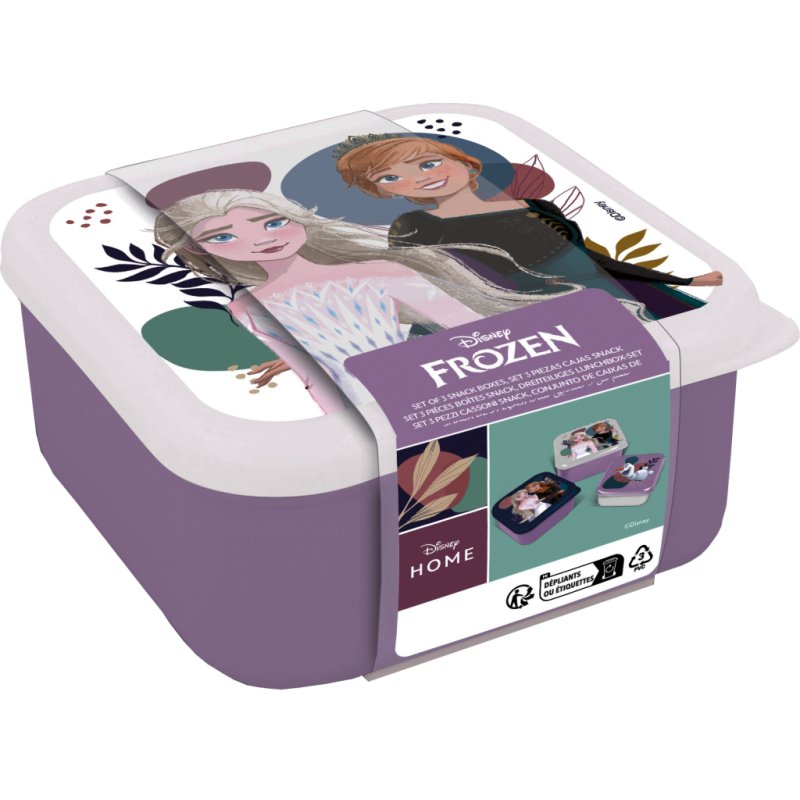 REINE DES NEIGES - Elsa & Anna - Boîtes à Snack - 3 pcs