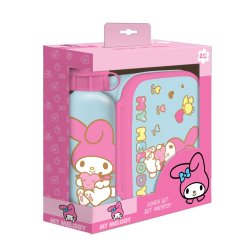 MY MELODY - Set Boite à Tartines Bouteille en Aluminium 500ml