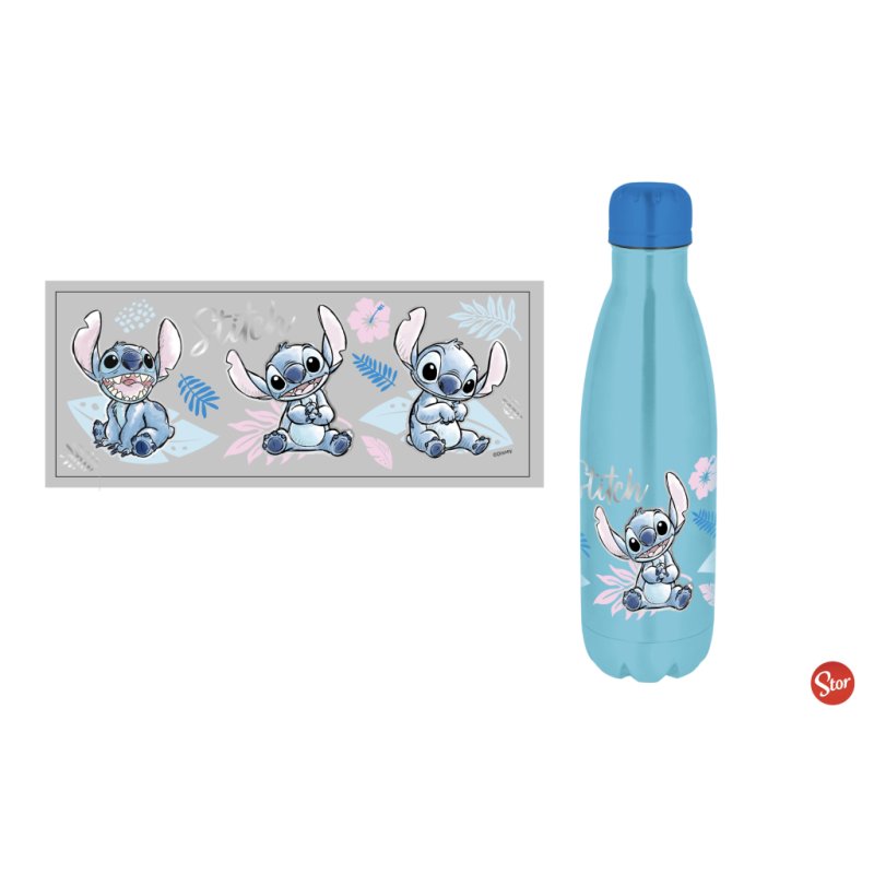 STITCH - Watercolor Bleu - Bouteille en Acier Inoxydable 780ml