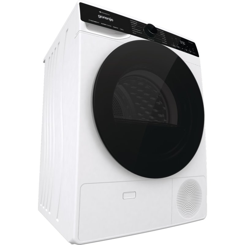 Gorenje DPNA83W sèche-linge Pose libre Charge avant 8 kg A Noir, Blanc