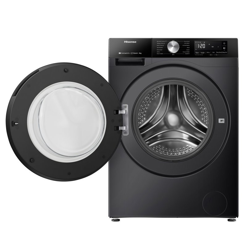 Hisense WF3S8043BB3 washing machine Front-load 8 kg 1400 RPM Black