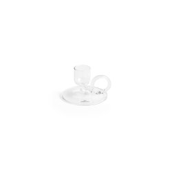 HAY - Tiny Candleholder Curved - Clear