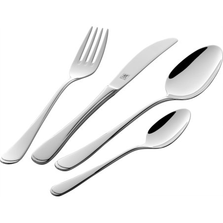 Zwilling - Jessica (polished) - Sølv/sort - Menu set 24-pcs