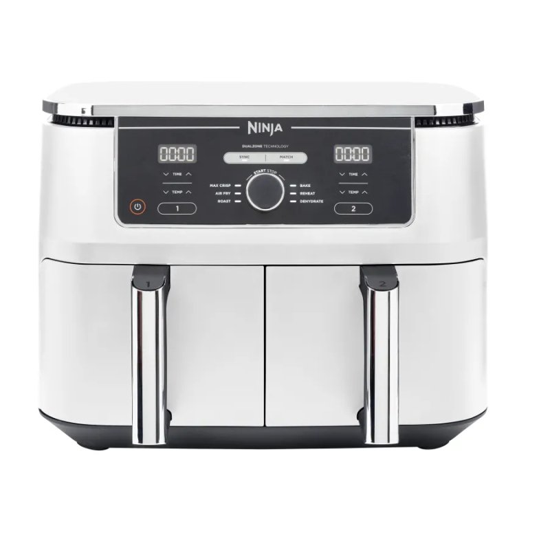 Ninja AF400EU Double 9,5 L Autonome 2470 W Friteuse d’air chaud Blanc