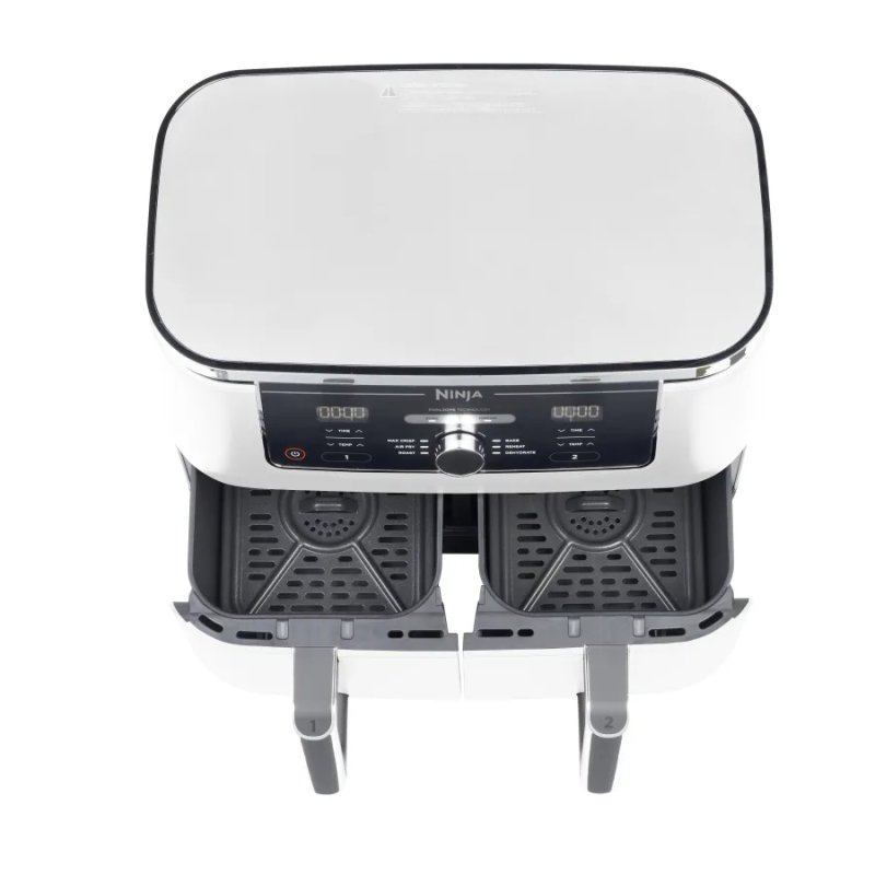 Ninja AF400EU Double 9,5 L Autonome 2470 W Friteuse d’air chaud Blanc