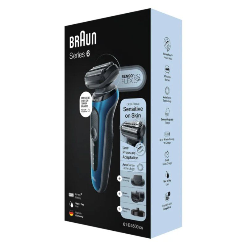 Braun Series 6, 61-B4500cs, Rasierer, Blau