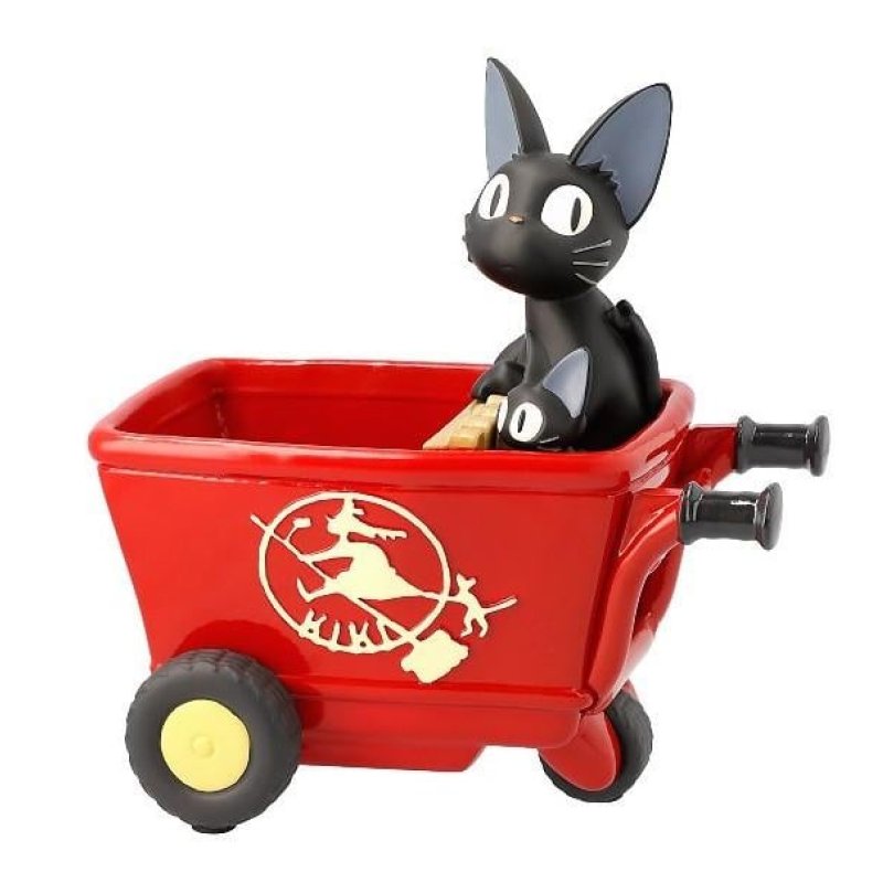 KIKI LA PETITE SORCIERE - Jiji chariot rouge - Diorama Planter 11.5cm