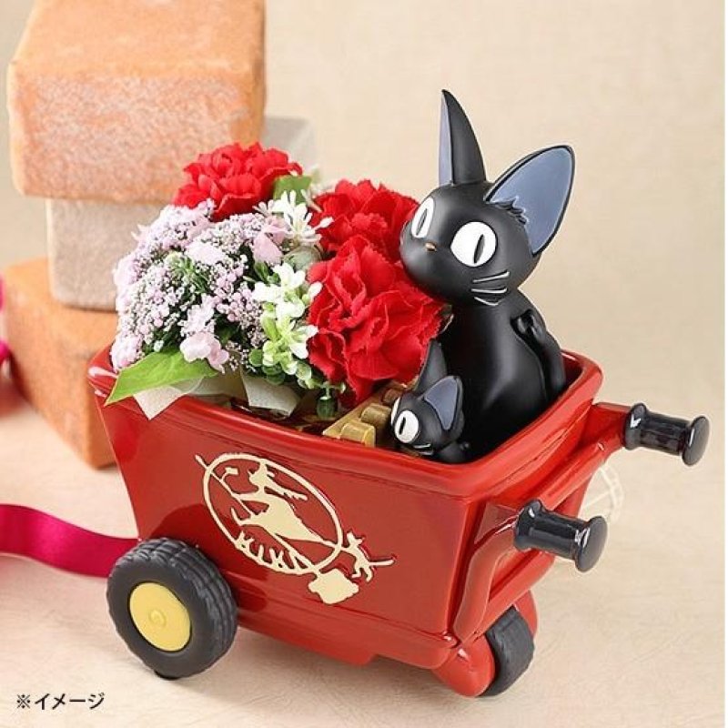KIKI LA PETITE SORCIERE - Jiji chariot rouge - Diorama Planter 11.5cm