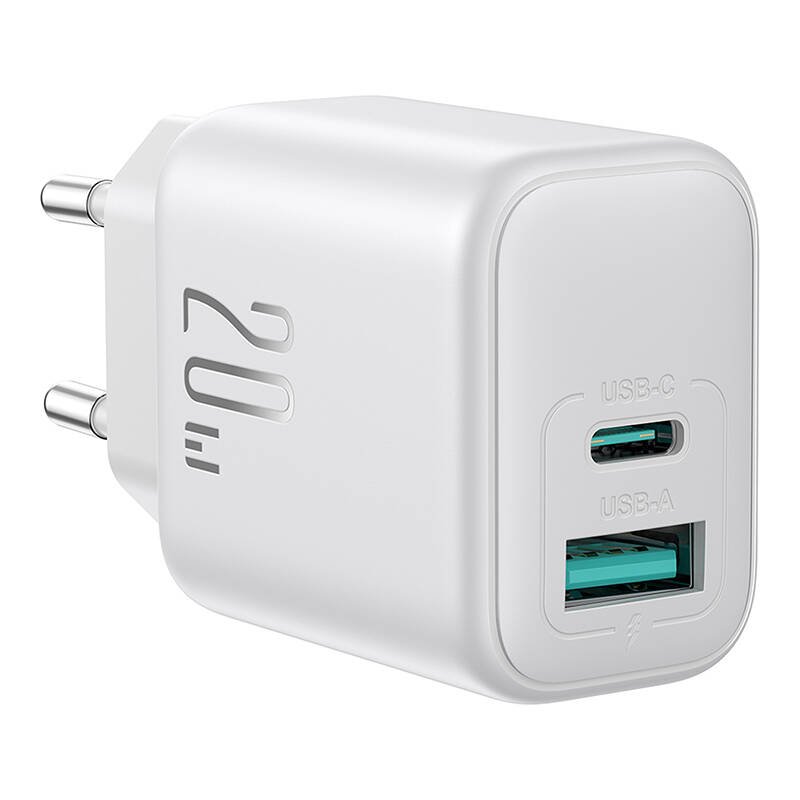 Joyroom JR-TCF21 Dual-Port (A C) Power Charger (white)