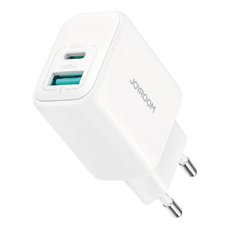 Joyroom JR-TCF21 Dual-Port (A C) Power Charger (white)