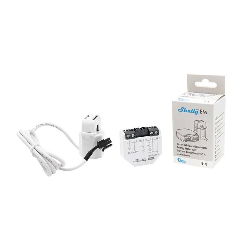 Shelly Relais "EM Gen3" WLAN Stromzähler Messfunktion inkl. 1x 50A Klemme