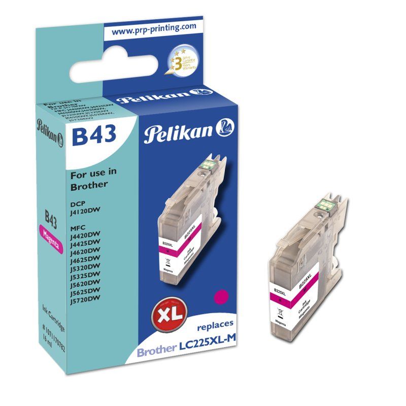 Pelikan B43 Magenta ink cartridge 1 pc(s) Compatible High (XL) Yield