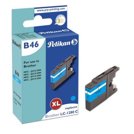 Pelikan B46 Cyan cartouche d'encre 1 pièce(s) Compatible Rendement élevé (XL)