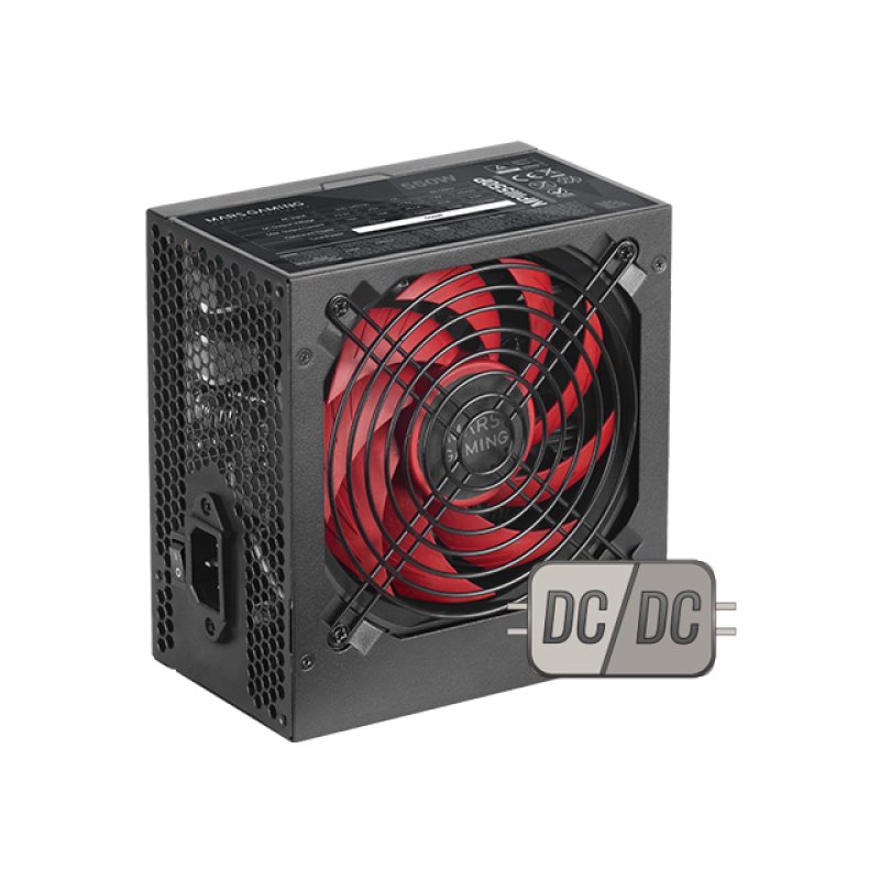 Alimentation ATX Mars Gaming MPIII P - 550W (Noir/Rouge)