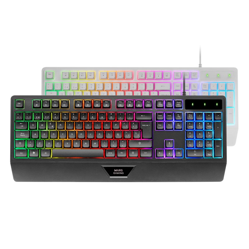 Mars Gaming MK124 keyboard USB French Black