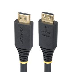 StarTech.com 15ft (4.5m) High Speed HDMI Cable with Gripping Connectors, 4K 60Hz/1440p 144Hz, HDR10/HDCP 2.2/ARC,