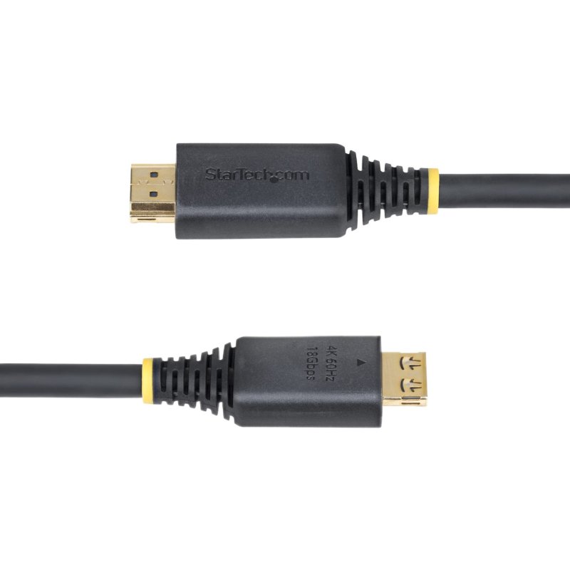 StarTech.com 15ft (4.5m) High Speed HDMI Cable with Gripping Connectors, 4K 60Hz/1440p 144Hz, HDR10/HDCP 2.2/ARC,