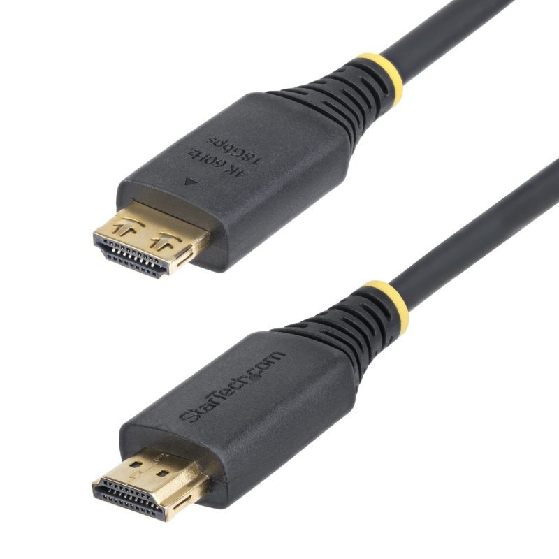 CABLE HDMI HAUT DEBIT DE 90CM. CONNECTEUR A PINCE. 4K 60HZ