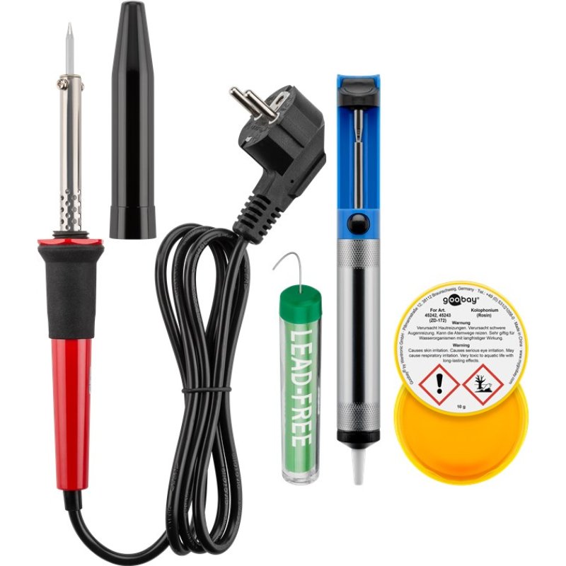 Trousse à outils avec kit de soudure FixPoint / Goobay (20 pièces)