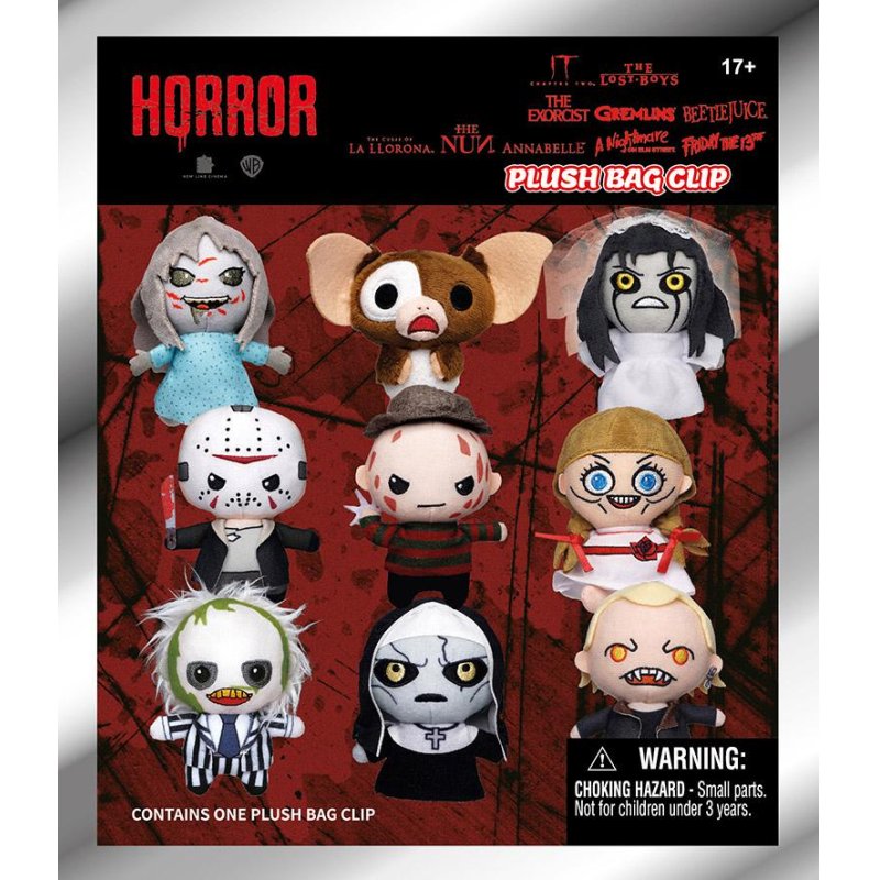 HORROR - Plush Bag Clip (Display 24 Pcs)