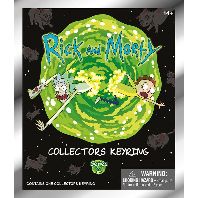 RICK & MORTY - Series 2 - 3D Foam Bag Clip (Display 24 Pcs)