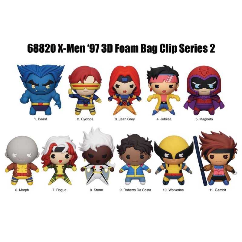 X-MEN '97 - 3D Foam Bag Clip (Display 24 Pcs)
