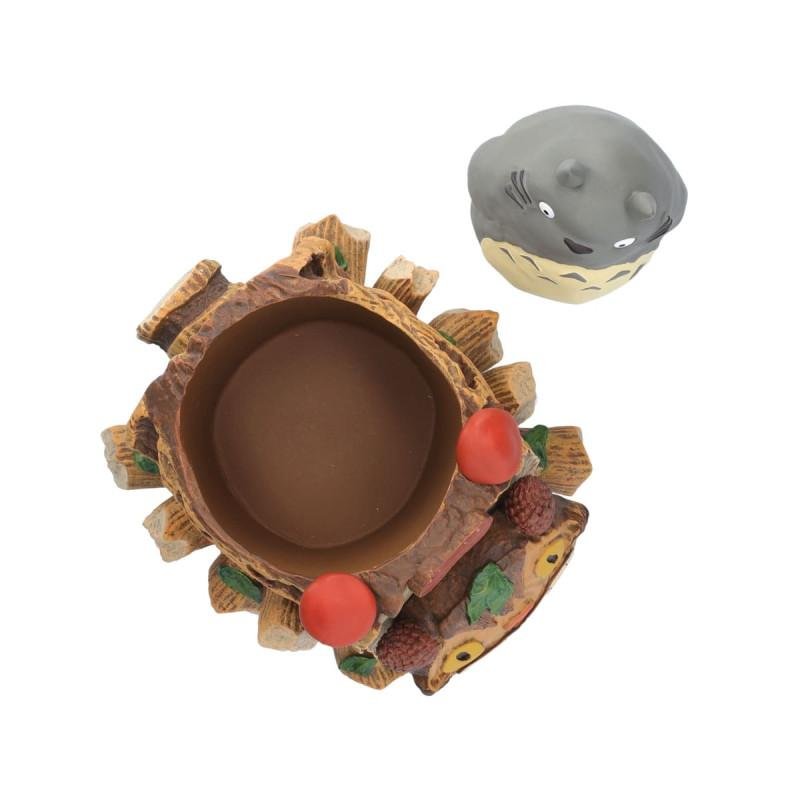 MON VOISIN TOTORO -Totoro gris & wagon chatbus -Diorama Planter 15.5cm