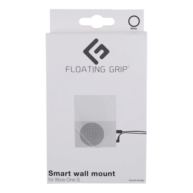 FLOATING GRIP compatible® wall mount for Xbox One S, White