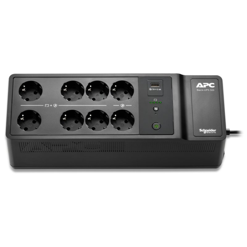 APC Back-UPS 500VA 8 schuko outlets