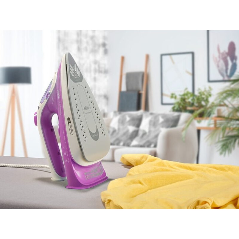 Braun FI 3124 Fer à repasser à sec ou à vapeur Semelle en céramique 2400 W Violet